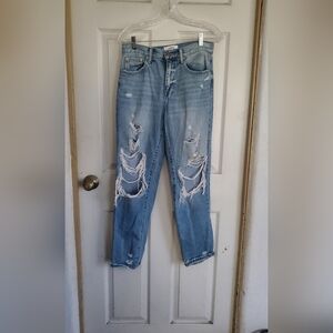 Pistola  Distressed Light Blue Jeans, Size 27